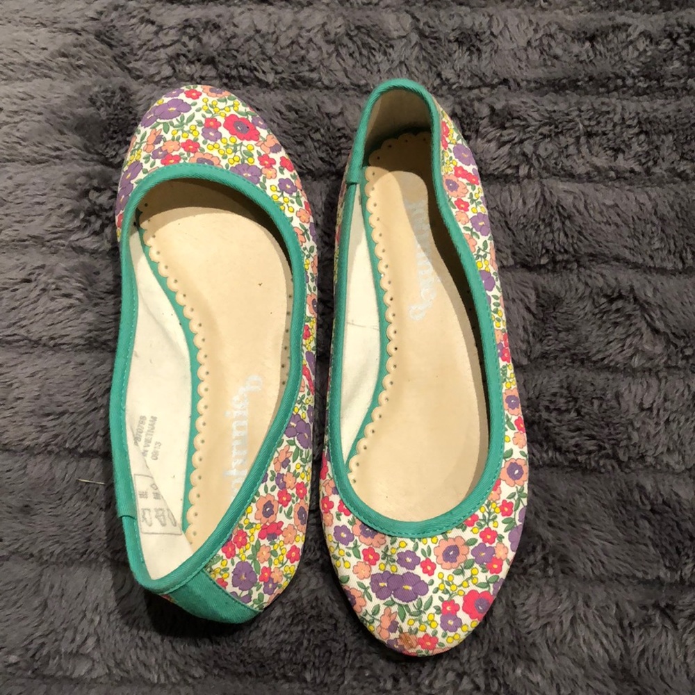 Boden Johnny B floral flats